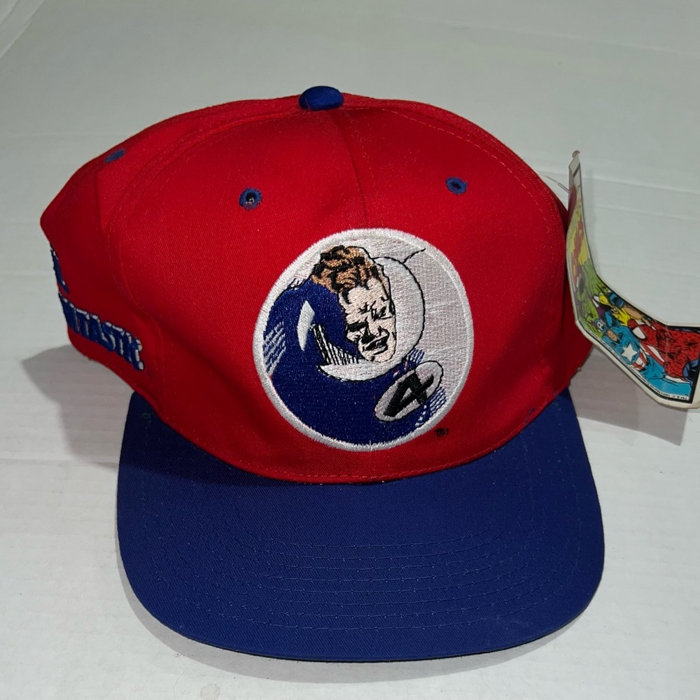 New Rare Vintage 1993 Mr Fantastic 4 Marvel Comics American Needle Blockhead Hat